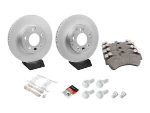 ES#5425824 - 7L6615301P3KT - Front Brake Service Kit (330x32) - Featuring SHW Performance rotors and OE Pads/Hardware - Assembled By ECS - Volkswagen