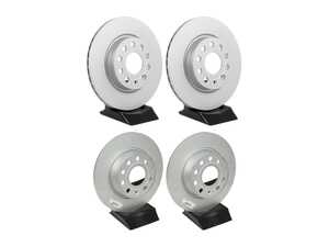 ES#5433804 - 5C0615301E2KT - Front & Rear Brake Rotor Kit (312x25/272x10) - Factory replacement rotors - Genuine Volkswagen Audi - Volkswagen