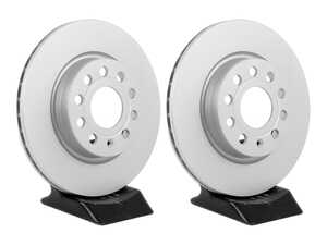ES#5433806 - 5C0615301EKT - Front Brake Rotor - Pair (312x25) - Factory replacement rotors - Genuine Volkswagen Audi - Volkswagen