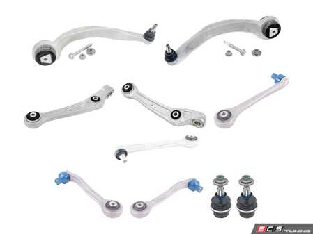 ES#5434641 - 4h0407152cKT - Meyle HD Front Control Arm Kit - D4 Audi A8/S8 - Restore tight handling, smooth ride quality, and factory-fresh steering feel on your D4 A8/S8 with this complete, direct-fit front control arm kit that replaces every wear point in one shot. - Meyle HD - Audi