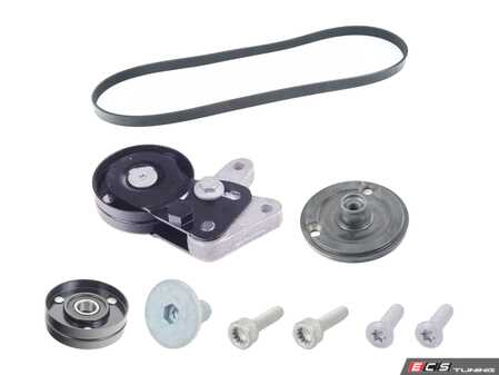 ES#5434799 - 07L903137E2KT - Ultimate Accessory Belt & Tensioner Kit  - Keep your accessories running properly with a new tensioner and drive belt - Assembled By ECS - Audi