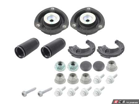 ES#5434918 - 5qm412331aKT - Front Shock & Mount Installation Kit - All hardware needed for front shock installation - Genuine Volkswagen Audi - Volkswagen