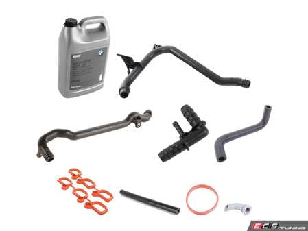 ES#5435247 - 11531705210KT1 - Heater Hard Line Replacement & Upgrade Kit  - Includes everything needed to replace heater coolant hard lines - Assembled By ECS - BMW