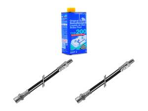 ES#5435376 - 4604285135KT - Front Brake Hose Replacement Kit - Includes front brakes hoses, and ATE type 200 DOT 4 Brake Fluid. - Assembled By ECS - Mercedes Benz