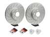 ES#5444825 - 0074205820KT1 - Front Brake Service Kit - Featuring cross-drilled ECS V5 rotors and ECS DD23 "Daily Driver" Ceramic Brake Pad Set - Assembled By ECS - Mercedes Benz