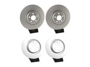 ES#5444977 - B930FRR5KT - Front & Rear V5 Plain Rotor Set (350x34mm/330x22mm) - Precision manufactured and featuring a GeoSpec corrosion-resistant coating - ECS - Audi