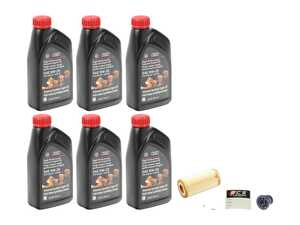 ES#5444995 - q5etronosKT -  Genuine Oil Service Kit (0w-20) - Includes factory recommended 508.00/509.00 genuine VW/Audi High Performance 0W-20 engine oil, Filter, and drain plug for a complete oil service - Genuine Volkswagen Audi - Audi