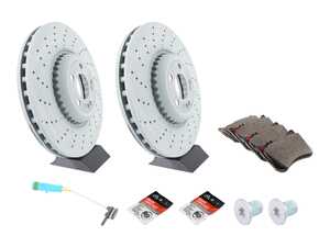 ES#5445497 - 2224215100KT6 - Front Brake Service Kit (370x36) - Featuring Genuine Mercedes-Benz rotors, and pads - Genuine Mercedes Benz - Mercedes Benz