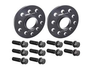 ES#5470479 - 002403ECS02AKT5 - Wheel Spacer & Bolt Kit - 12.5mm with Black Conical Seat Bolts - Includes everything you need to install spacers on two wheels - ECS - Audi Volkswagen