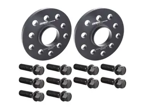 Wheel Spacer & Bolt Kit - 12.5mm with Black Conical Seat Bolts