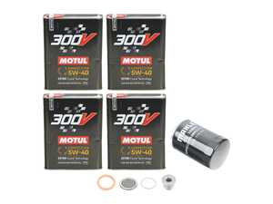 ES#5471114 - 0PB115351KT1 - Motul 300V Performance Oil Service Kit (5w-40) - Includes Genuine filter and Motul 300V engine oil for extreme protection - Assembled By ECS - Porsche