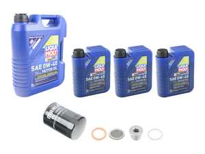 ES#5471122 - 0PB115351KT3 - Liqui Moly Synthoil Energy Oil Service Kit (0w-40) - Includes Genuine filter and Liqui Moly Synthoil Energy Engine Oil - Assembled By ECS - Porsche