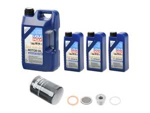 ES#5471124 - 0PB115351KT4 - Liqui Moly Leichtlauf High Tech Oil Service Kit (5w-40) - Includes Genuine filter and Liqui Moly Leichtlauf High Tech Engine Oil - Assembled By ECS - Porsche