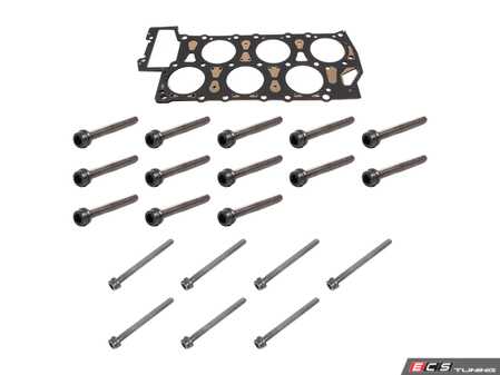 ES#5480242 - 022103383FKT - Cylinder Head Gasket Kit - A simple kit to change your MK4 24 Valve VR6 head gasket - Assembled By ECS - Volkswagen
