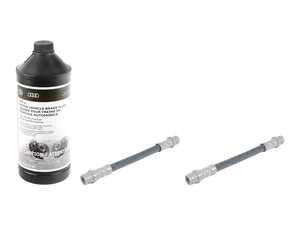 ES#5480681 - 6q0611775bKT - Mid Brake Hose - Pair - Rubber lines that is located in the rear of car looped under the swing axle - Genuine Volkswagen Audi - Audi Volkswagen