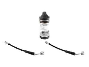 ES#5480761 - 5WA611775KT - Rear Brake Hose - Pair  - Restore your pedal feel and braking confidence with a fresh pair of Genuine VW/Audi front brake lines. - Genuine Volkswagen Audi - Audi Volkswagen