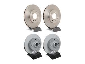 ES#5480816 - 1hm698301e1KT - Front & Rear Brake Rotors - Set (256x20 / 226x10) - A pair of affordable rotors for customers looking for quality on a budget - Zimmermann - Volkswagen