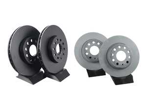 ES#5480857 - rk1201KT - Front & Rear Ultimax Series Brake Rotors - Set (288x25 / 272x10)  - An OE quality replacement disc, made of the finest grade iron and a perfect replacement disc for any car. - EBC - Audi Volkswagen