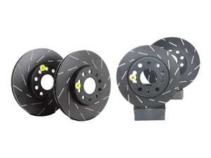 ES#5480864 - usr1201KT - Front & Rear USR Series Sport Slotted Rotors - Set (288x25 / 253x10) - Upgrade to a Turbo slotted rotor for improved braking - EBC - Audi Volkswagen