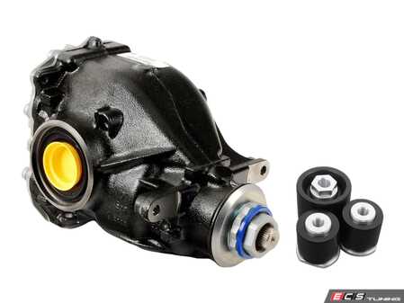 ES#5481243 - 33108659987KT - BMW M Performance Limited-Slip Differential With Solid Delrin Mounts - 3.08 - Under hard acceleration, your rear differential twists, flexes, and deflects. This movement doesn't just rob you of power. It creates violent wheel hop, sloppy throttle response, and puts immense stress on your axles and driveshaft. - Assembled By ECS - BMW