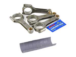 ES#5481273 - ierhva1KT - Integrated Engineering Forged H-Beam Connecting Rod And Calico Coated ACL Race Bearing Kit 144x20mm - This high-performance bottom-end kit couples premium 4340 forged steel H-beam connecting rods with dry-film lubricated, tanged race bearings to withstand extreme rotational force and elevated boost pressures. - Integrated Engineering - Audi Volkswagen