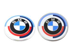 ES#5481325 - bmw50anvbKT - BMW 50th Anniversary M Heritage Edition Roundels - When BMW released the limited-edition M Heritage Roundels to celebrate a half-century of BMW Motorsport, they didn't just create a badge; they created a piece of history. - Genuine BMW - BMW