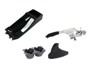 ES#5481333 - e46ccswzblkKT - Center Console Replacement Kit - After decades of daily driving, track days, and coffee runs, the factory plastics and soft-touch coatings don't look so timeless anymore. They peel, scratch, fade, and make your premium cabin look a little weathered. - Genuine BMW - BMW