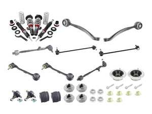 ES#5481341 - 31126768989KT6 - Front Suspension Refresh Kit - Level 2 - With ECS Coilovers - AWD BMWs are notorious for chewing through factory rubber bushings and ball joints, leaving your premium sports sedan riding like an old economy car. - Assembled By ECS - BMW