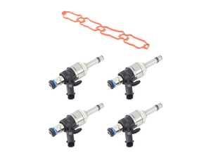 ES#5481354 - 06K906036MKT1 - Fuel Injector Kit - With Intake Manifold Gasket  - Includes 4 replacement injectors, and intake manifold gasket - Genuine Volkswagen Audi - Audi Volkswagen