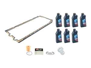 ES#5481527 - 11137600482KT3 - Oil Pan Replacement Kit with Gasket and Hardware - Includes new pan gasket, hardware and a oil service kit - Assembled By ECS - BMW