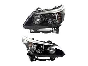 ES#5481532 - 63127045695/6KT - Bi-Xenon Headlight Assembly - Left And Right - Dim, yellowing, or pitted headlights don't just age the look of your European performance machine, they actively compromise your safety at night. - Assembled By ECS - BMW