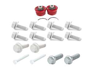 ES#5481538 - 008395LA01 - MQB Rear Trailing Arm Monoball Bushing And Rear Trailing Arm Installation Hardware Kit - Replacement hardware that is recommended to be replaced when servicing your trailing arms. Kit includes hardware for both sides. - Genuine Volkswagen Audi - Audi Volkswagen
