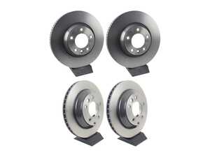 ES#5481547 - 7l8615302kt4KT5 - Front & Rear UV Coated Brake Rotors - Set (350x34 / 330x28) - Features Brembo's special UV paint treatment that guarantees superior corrosion resistance. - Brembo - Audi Porsche
