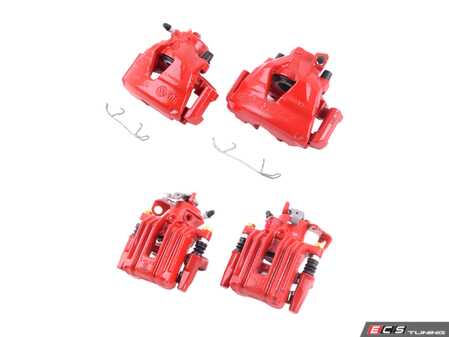 ES#5481549 - s2014KT1 - Front & Rear Brake Calipers - Set - Restore braking performance with fresh new powdercoated parts. - Power Stop - Volkswagen