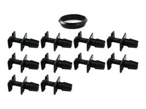 ES#5481643 - 517181xxKT - Cowl Sealing & Fastener Kit - Avoid the frustration of loose cabin trim or water bypassing your front rain tray by swapping out old, dried-out components with this factory replacement kit. - Genuine BMW - BMW