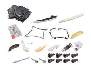 ES#5481655 - 06h198004kt4KT41 - Ultimate Timing Chain Kit With Cover - Includes chains, tensioners, rails, gasket sealant and all necessary hardware - Assembled By ECS - Volkswagen