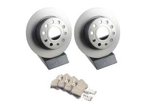 ES#5481664 - 5c0615601akt1KT2 - Rear UV Coated Brake Rotors & Premium Ceramic OE Equivalent Pads (253x10) - Features Brembo's special UV paint treatment that guarantees superior corrosion resistance. - Brembo - Audi Volkswagen