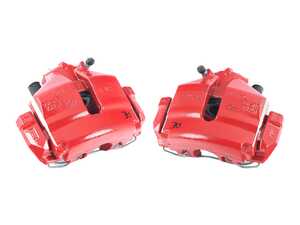 ES#5481666 - 1k0615123m1KT - Front Brake Calipers - Left & Right - Genuine caliper, painted red - Assembled By ECS - Volkswagen