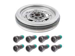 ES#5481714 - 06K105266AKT - 6-Speed DSG Flywheel With Hardware - This factory replacement dual mass flywheel restores smooth clutch engagement and absorbs drivetrain vibrations. - Assembled By ECS - Volkswagen