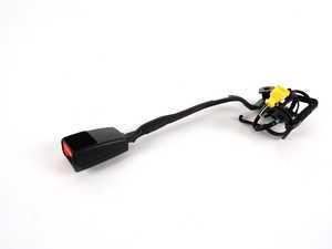 ES#1877830 - 1Y1858472CYLZ - Seat Belt Receptacle - Right - Black latch portion for seat belt, black with fire red button - Genuine Volkswagen Audi - Volkswagen