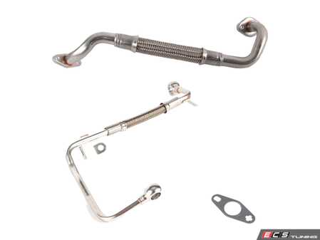ES#5481806 - 06F145735DKT - Turbo Oil Line - Kit - Turbocharger Oil Line Refresh Kit - Assembled By ECS - Audi Volkswagen