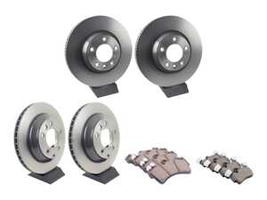 ES#5481817 - 7L8615601C-2KT - Front & Rear Brake Service Kit  - Comes with Rotors and brake pads - Brembo - Audi Volkswagen Porsche