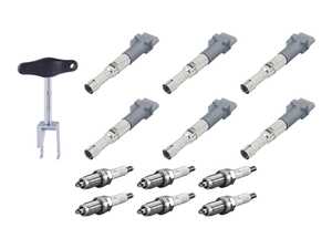 ES#5481867 - 022998715CKT3 - Ignition Service Kit With Removal Tool - Includes six NGK spark plugs and Eldor coil packs and the proper tool to remove your ignition coils - Assembled By ECS - Volkswagen