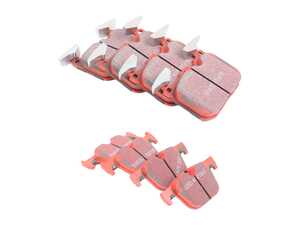 ES#5481905 - DP32131CKT - Front And Rear EBC RedStuff Performance Brake Pad Set  - You need a pad that grabs hard when you hit the twisties, but wont embarrass you with loud squeals or caked-on dust during your daily commute. - Assembled By ECS - BMW
