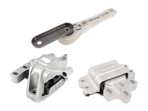 ES#5481914 - 5N0199262GKT - Engine, Transmission, And Dogbone Mounts - This replacement kit refreshes the right engine mount, left transmission mount, and rear dogbone mount to eliminate excessive drivetrain vibrations. - Assembled By ECS - Volkswagen