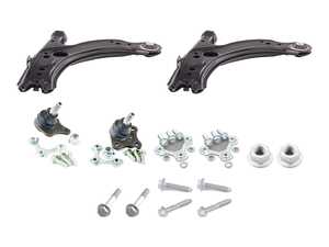 ES#5481946 - 1j0407151ckt2KT3 - Front Control Arm & Ball Joint Kit - Featuring complete control arms, ball joints, and installation hardware - Assembled By ECS - Volkswagen