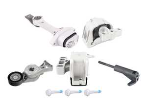ES#5481970 - 06a903315daKT - Engine Mount Upgrade & Accessory Drive Maintenance Kit  - Upgrade your drivetrain stability and refresh your accessory loop with this all-in-one CTS performance engine mount, replacement stretch hardware, and belt tensioner kit - Assembled By ECS - Audi Volkswagen