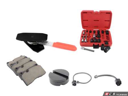 ES#5482000 - lcb166sch1KT - Low-Dust Brembo Front Brake Pad Refresh & Specialty Tool Package - Take the guesswork out of your next brake job with this all-in-one Front Brake Pad & Complete DIY Mechanic Tool Package. - Assembled By ECS - Volkswagen