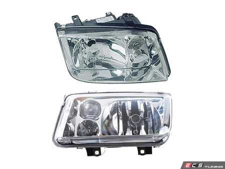 ES#5482301 - 1590898KT - Headlight Assembly - Pair - Without fog light, with clear turn signal lens - Dorman - Volkswagen