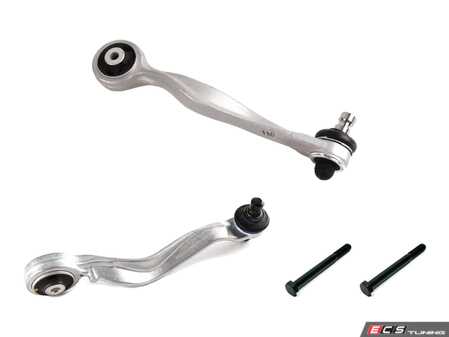 ES#5482317 - n0347908aKT -  Upper Curved Control Arm And Hardware  - Keep your suspension steady - Assembled By ECS - Audi Volkswagen